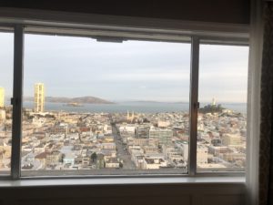San Francisco Bay views from Fairmont hotel
