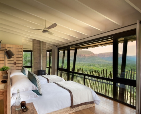 Luxury safari lodge in Africa